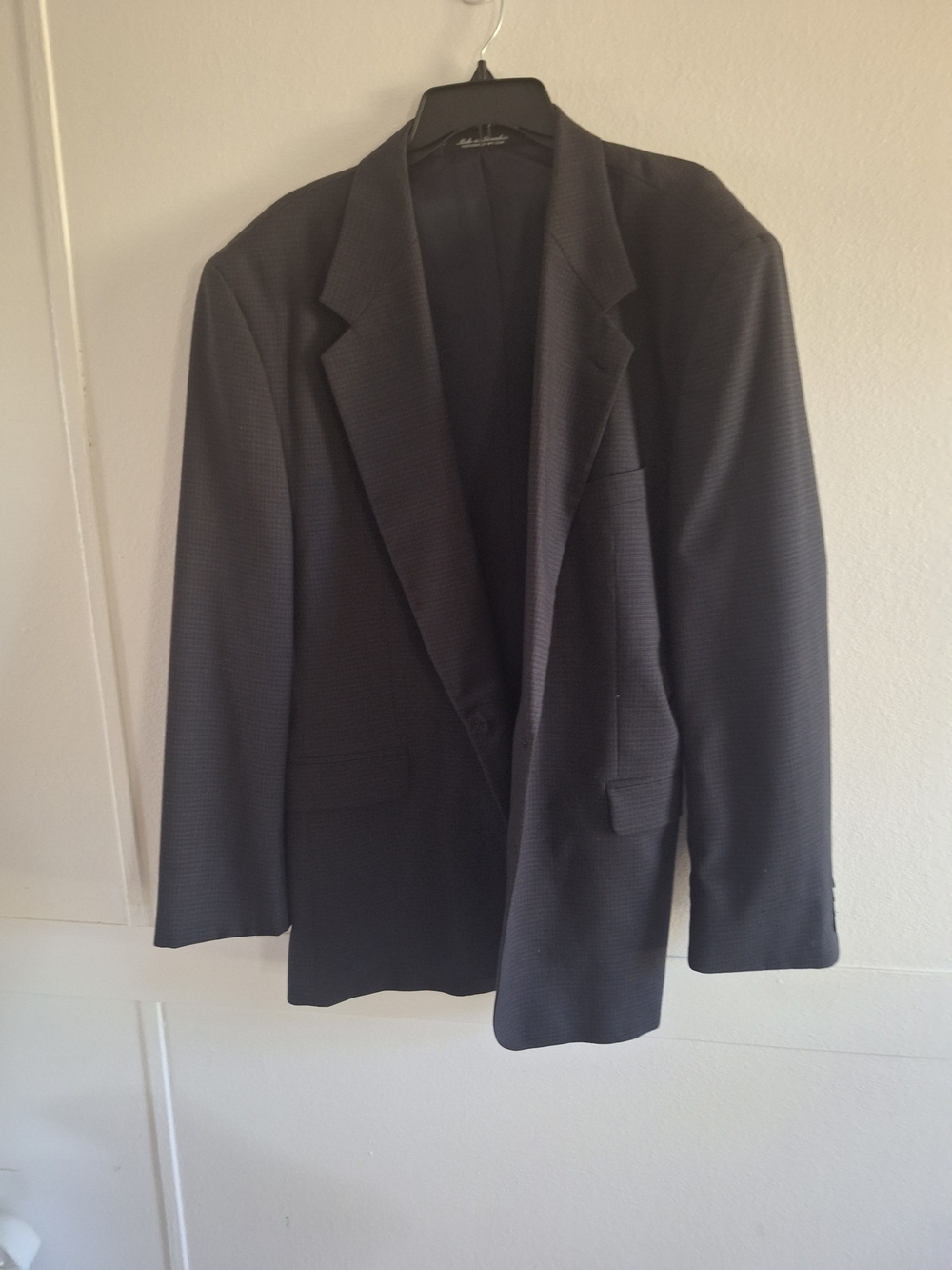 Men's Johnny Bench Black Textured Blazer - Classic Single-Breasted Jacket